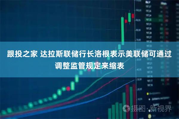 跟投之家 达拉斯联储行长洛根表示美联储可通过调整监管规定来缩表