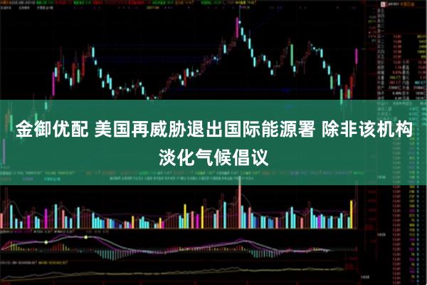 金御优配 美国再威胁退出国际能源署 除非该机构淡化气候倡议