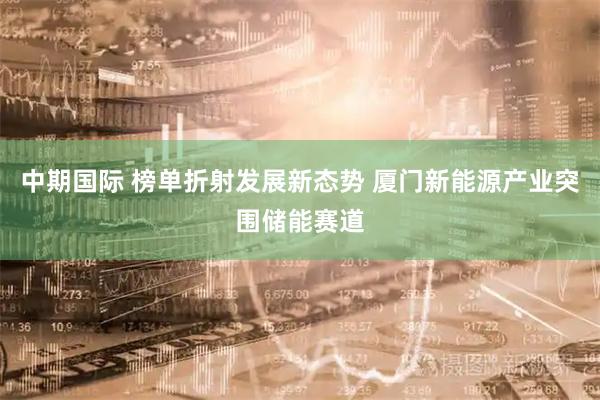 中期国际 榜单折射发展新态势 厦门新能源产业突围储能赛道