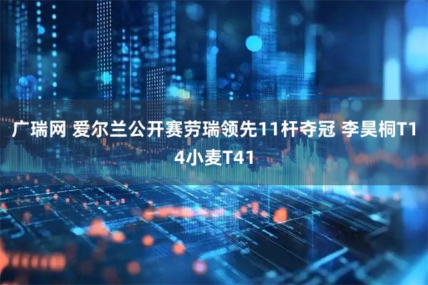 广瑞网 爱尔兰公开赛劳瑞领先11杆夺冠 李昊桐T14小麦T41