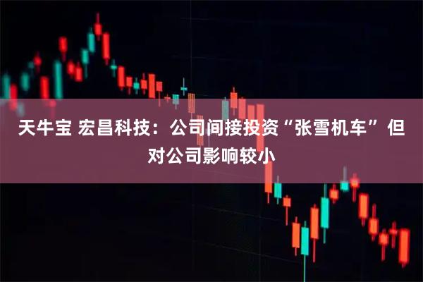 天牛宝 宏昌科技：公司间接投资“张雪机车” 但对公司影响较小