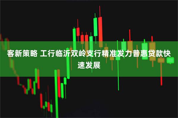 客新策略 工行临沂双岭支行精准发力普惠贷款快速发展