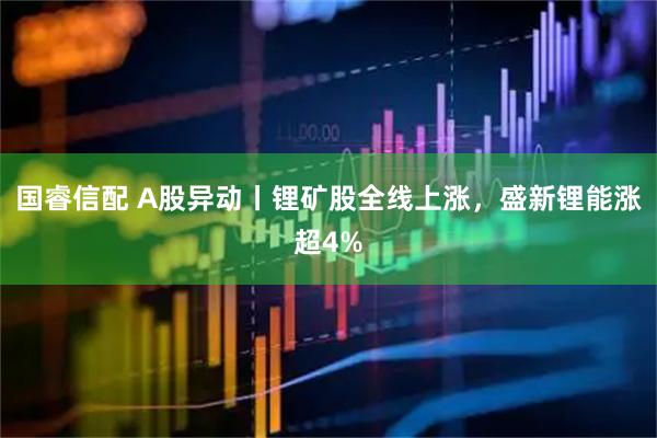 国睿信配 A股异动丨锂矿股全线上涨，盛新锂能涨超4%