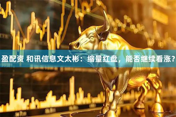 盈配资 和讯信息文太彬：缩量红盘，能否继续看涨？