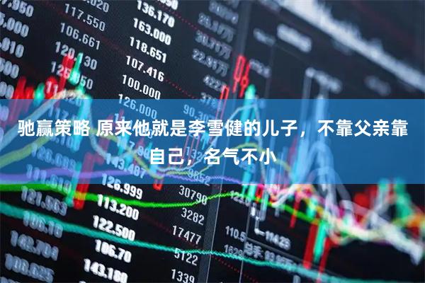驰赢策略 原来他就是李雪健的儿子，不靠父亲靠自己，名气不小