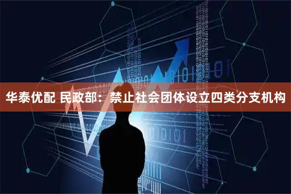 华泰优配 民政部：禁止社会团体设立四类分支机构